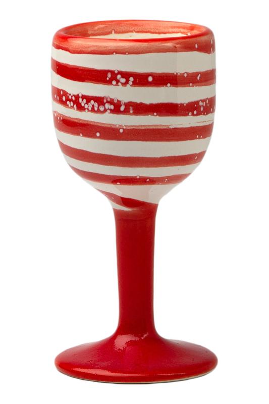 Handmade ceramic wine glass Christmas candy New Year 2023