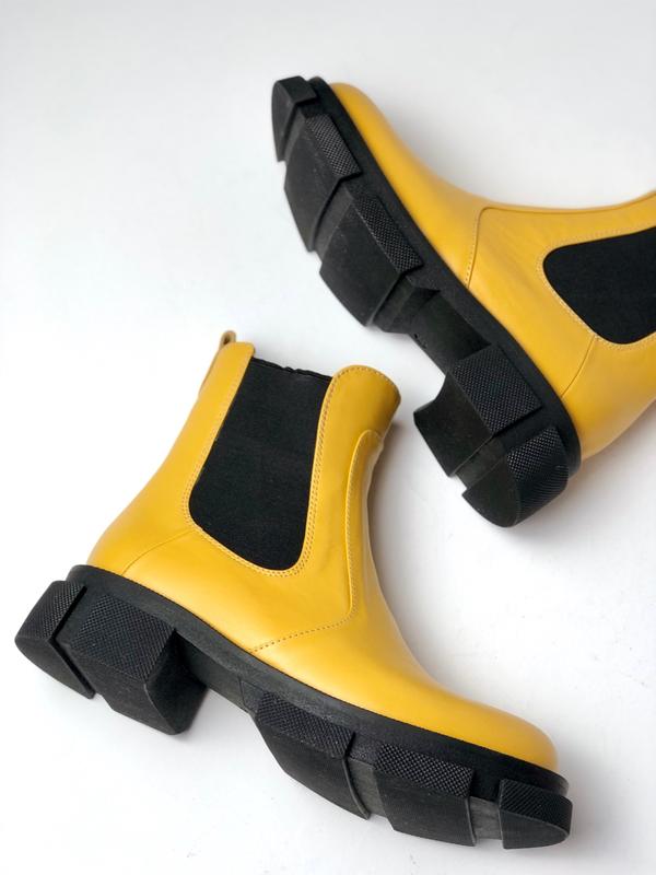 yellow chelsea rain boots