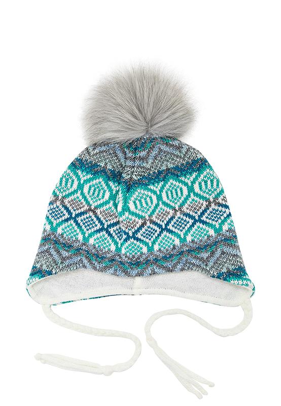 Children's winter hat mint DASTI Hoverla Edition