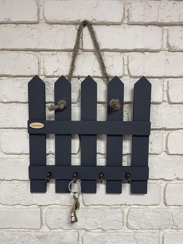 Key holder wall wooden gray 30x30 14550 from Wood Choice with donate