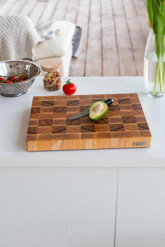 Oak & ash cutting board 30*40 cm - 14558 from BEWOODY with donate to u24