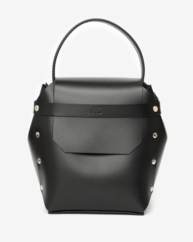 Adhara Leather Bag in black color