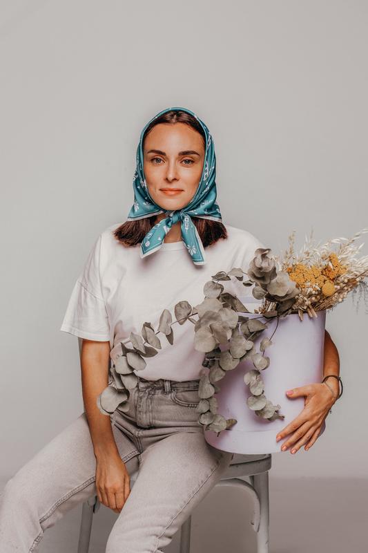 Head kerchief "My Kyiv", scarf for women
