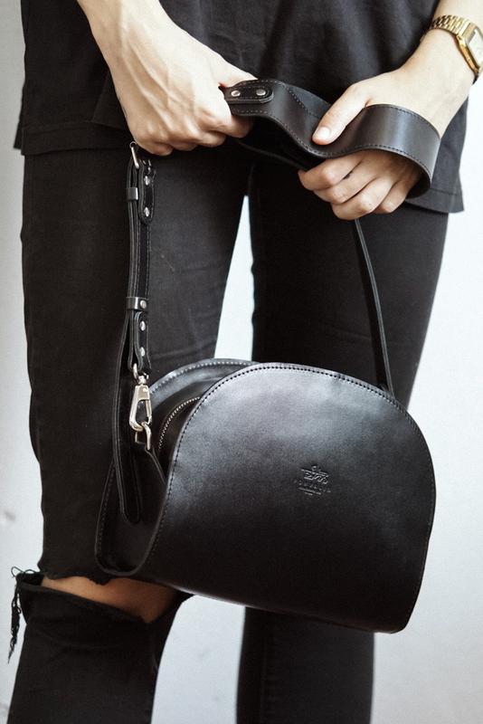 Leather crossbody bag for women