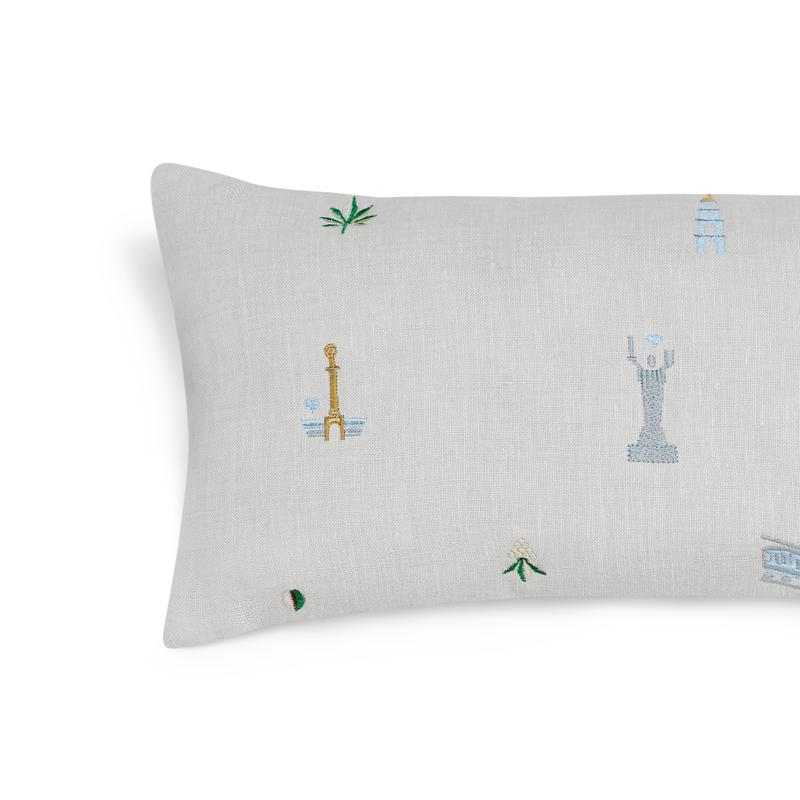 Kyiv ukraine embroidery pillow 15081 from SoftMaps with donate to u24