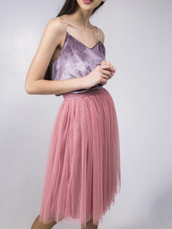 Dusty Pink tulle skirt AIRSKIRT CASUAL midi