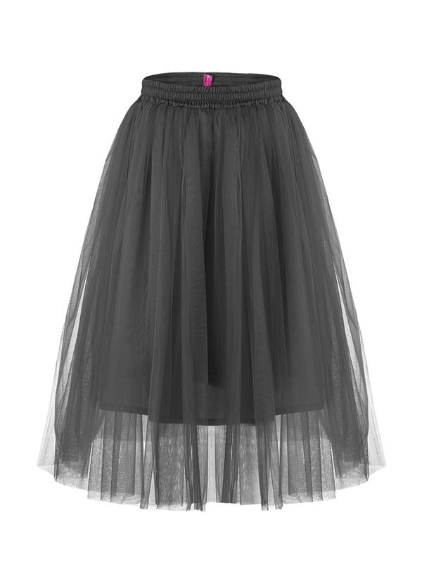 Black tulle skirt airskirt midi 15626 from TyuTyu with donate to u24