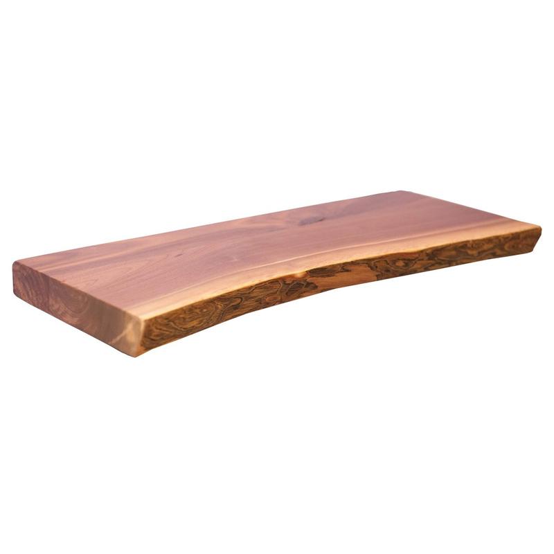 Wooden shelf with a living edge of 60 cm