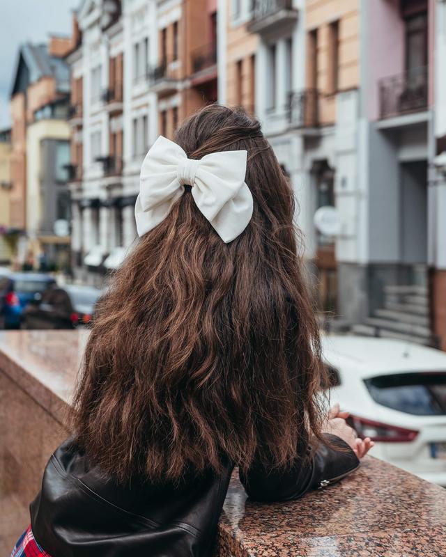Large velvet  bow, luxury hair accessory by My Scarf