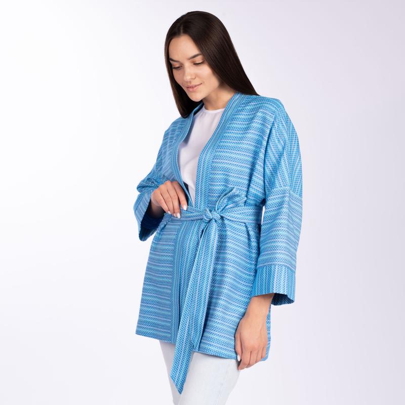 Woman's kimono "Palianytsia" light blue 90-22/00