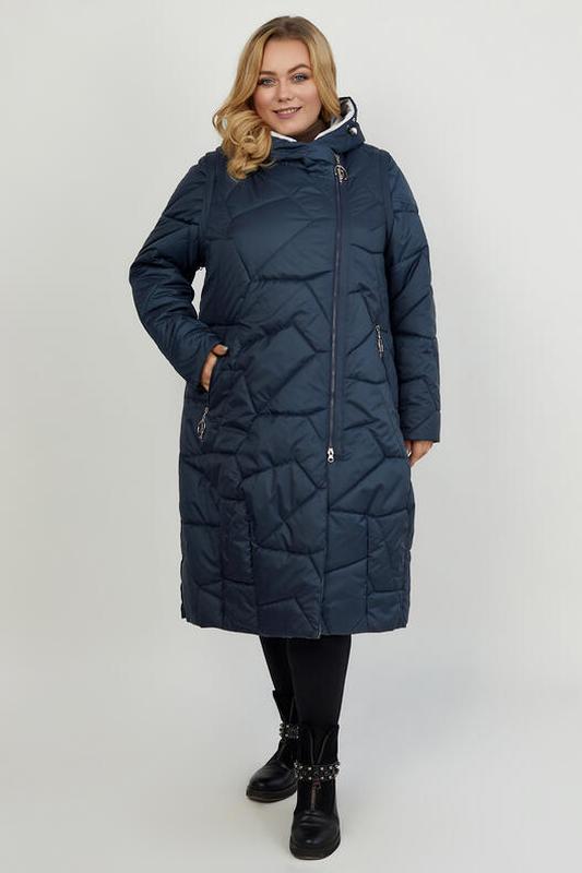 Women's demi-season coat made of raincoat fabric big size  48-72