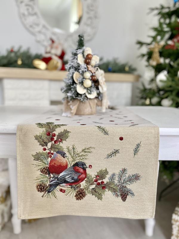 Christmas tapestry table runner 37x100 cm.