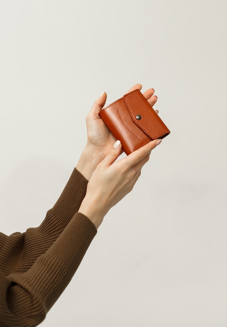 Leather wallet 2.1 light brown (BN-W-2-1-k)