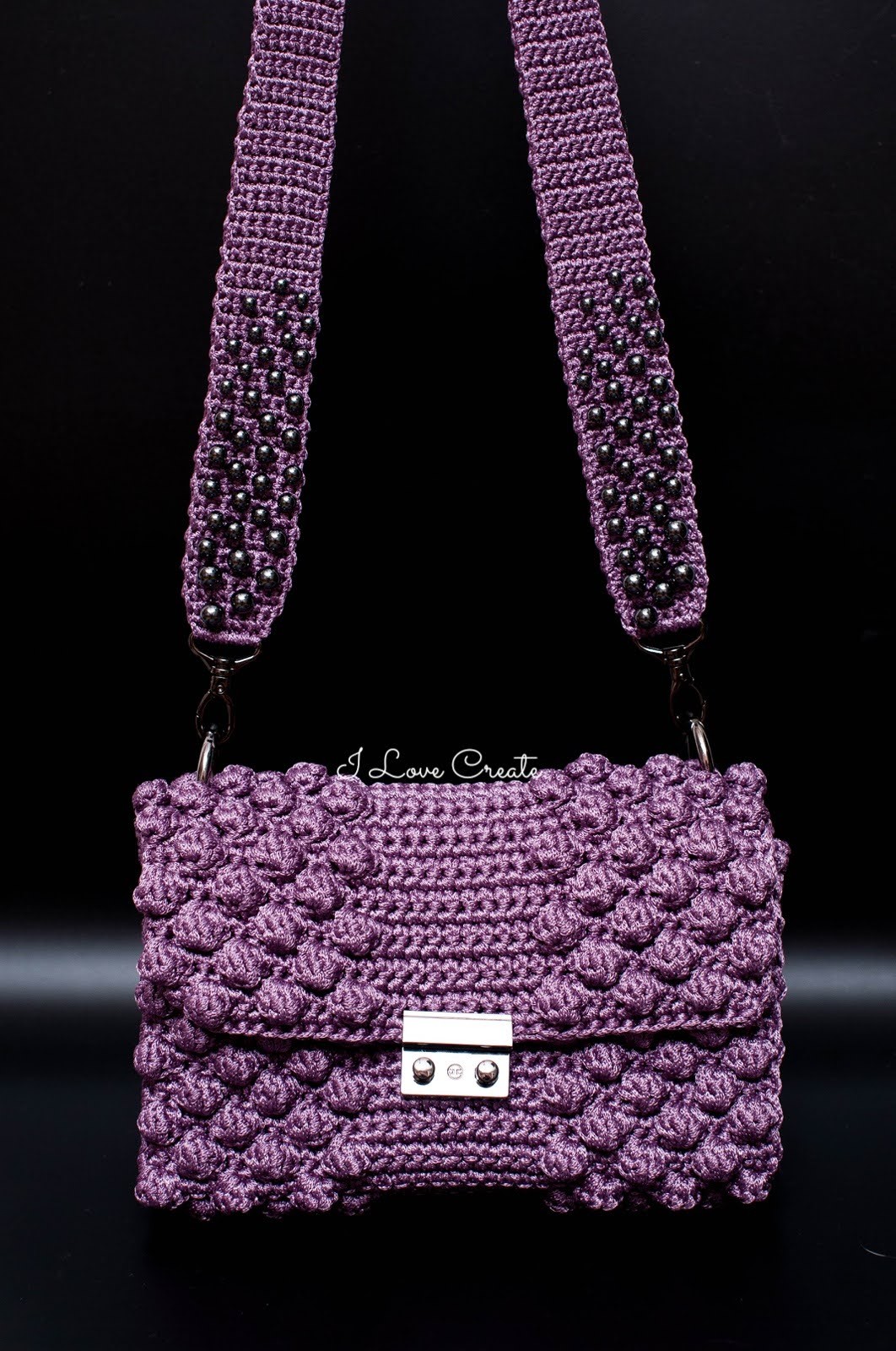 Crochet crossbody bag Bon Bon for women