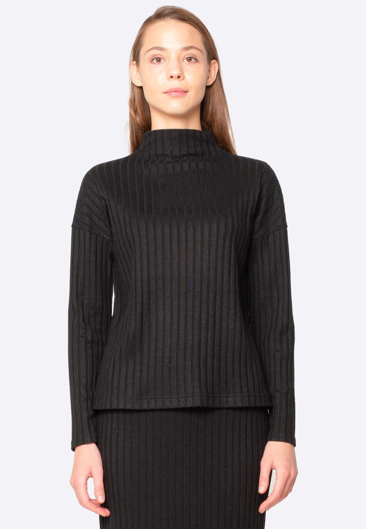 Black knitted jumper 1283