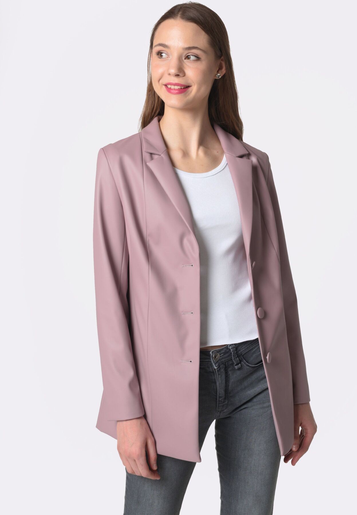 Lavender eco-leather jacket 3321