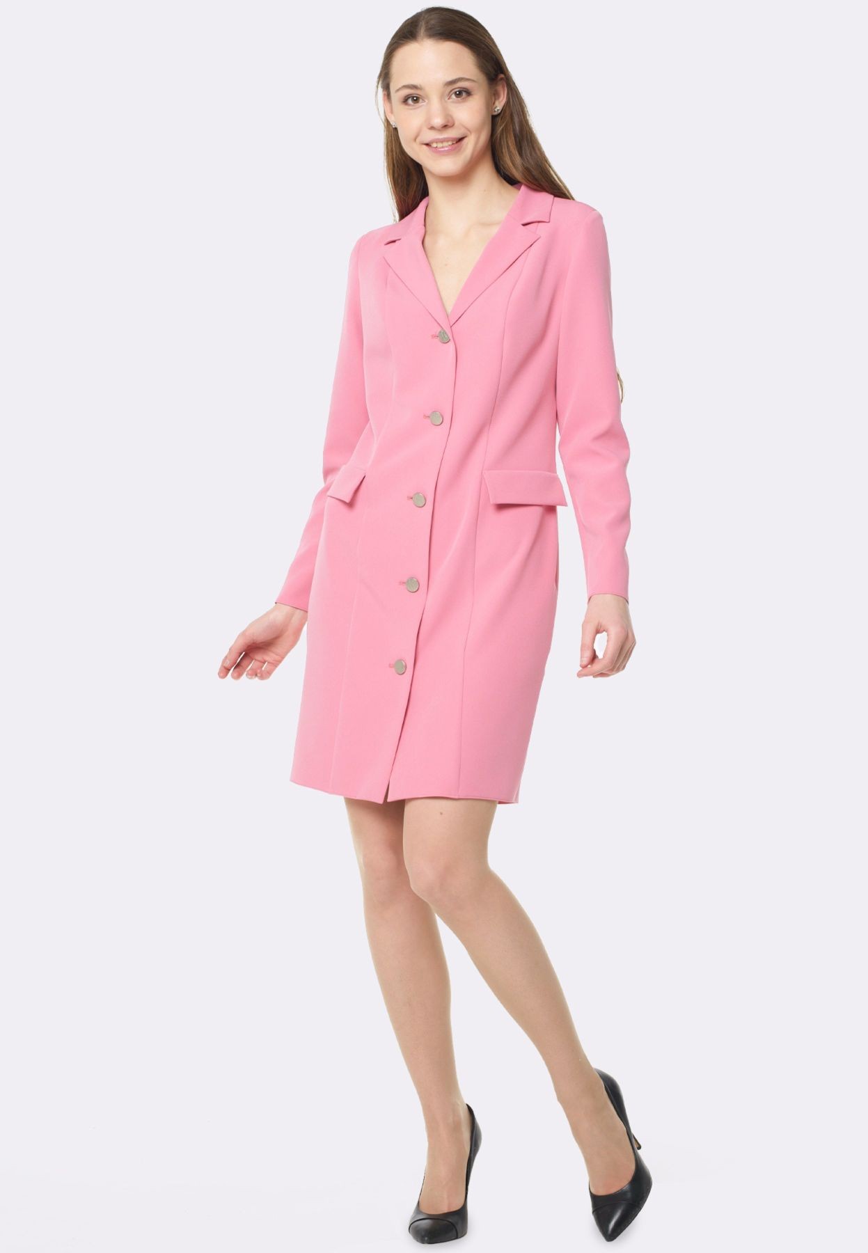 Dress-jacket of bright pink color 5636p
