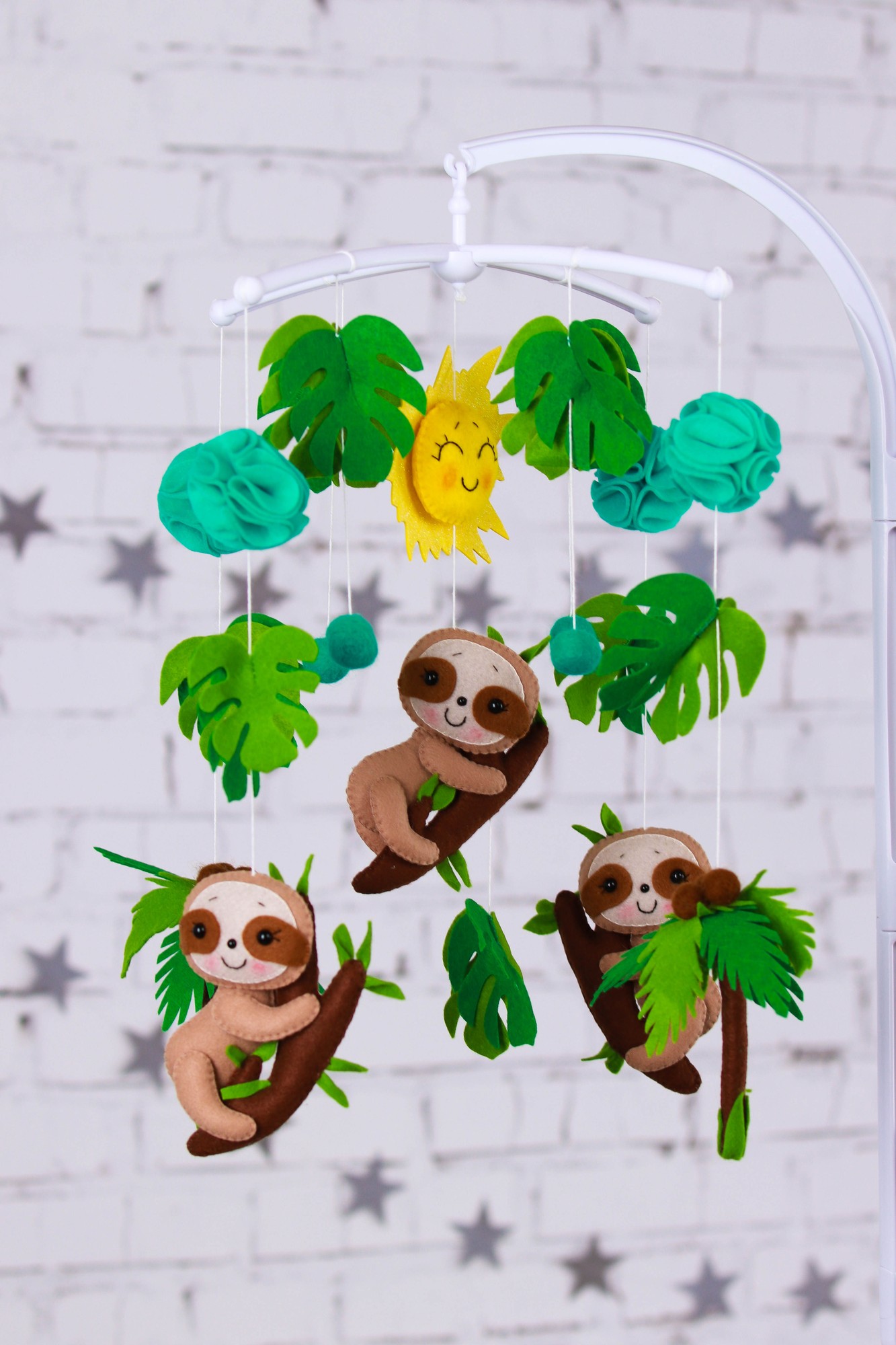 Baby mobile "Jungle sloths"