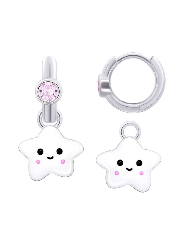 Earrings with pendants UMI the star