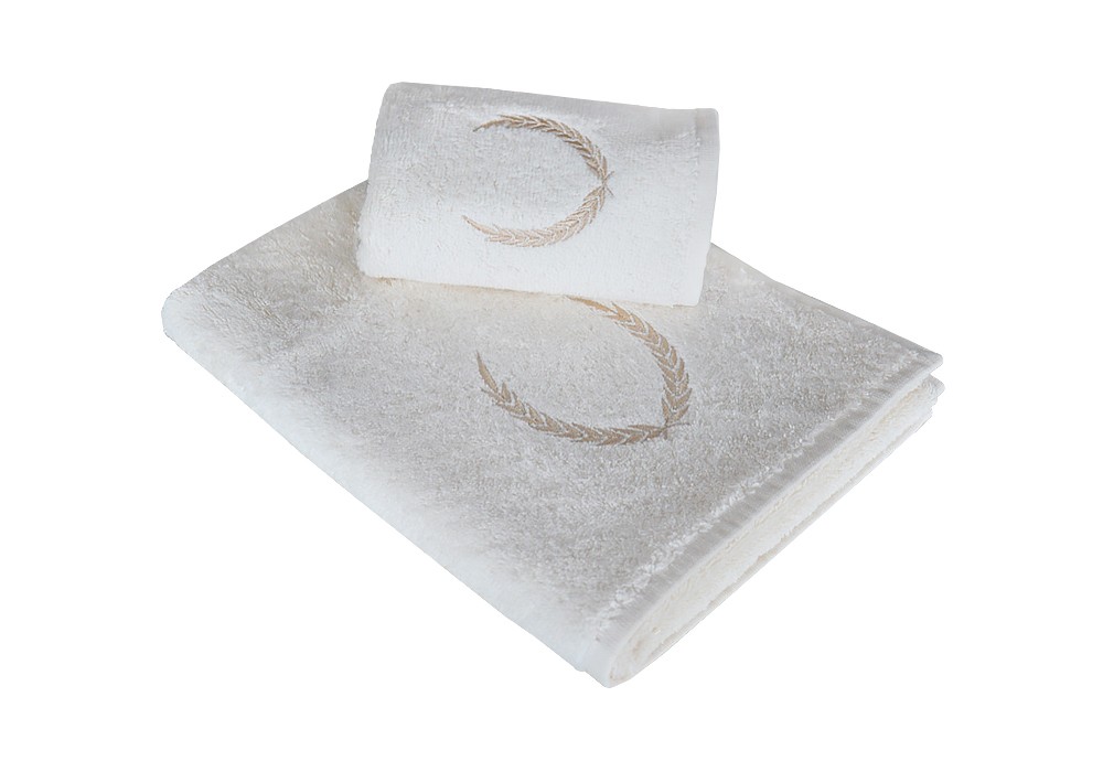 Towel set Crown For Men Cream 2pr.