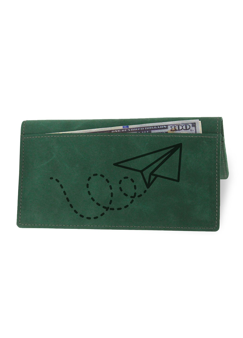 Leather wallet DNK Leather green B 30-13