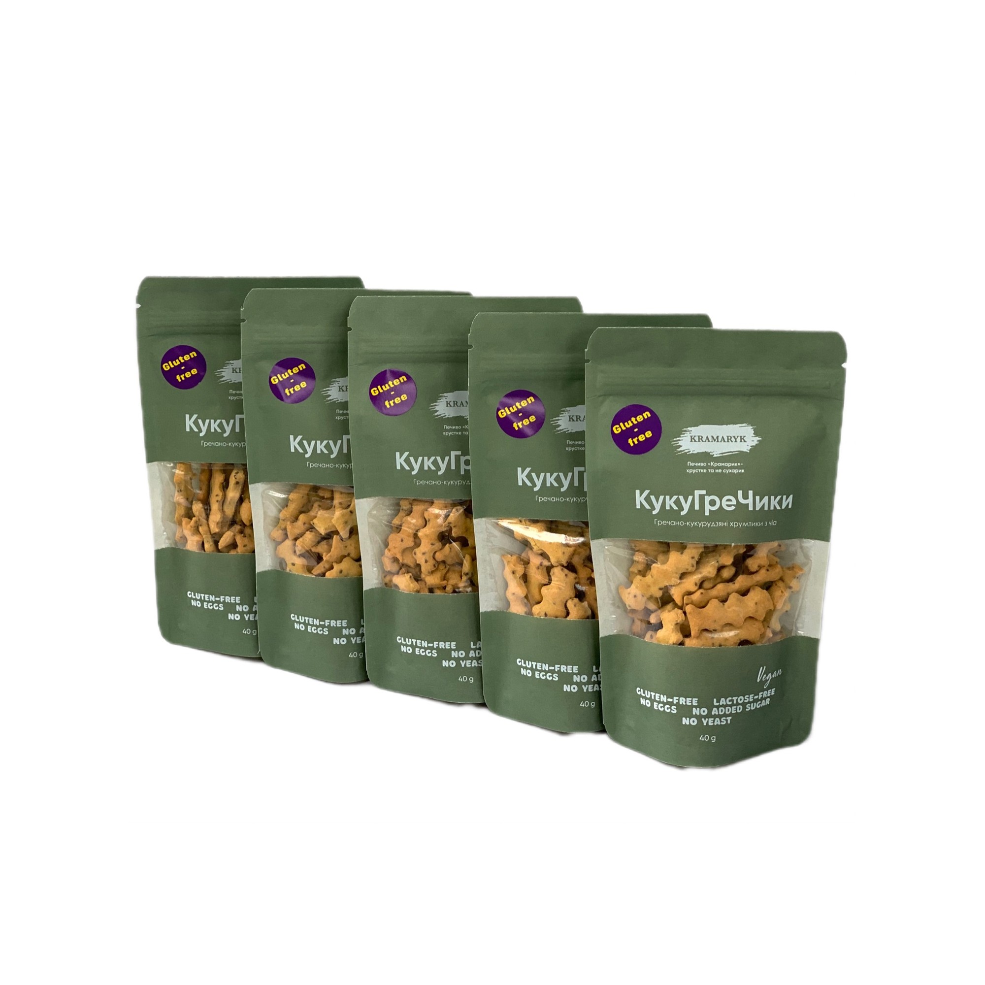 Green Buckwheat Crackers - Healthy Snacks, Vegan, Olive Oil