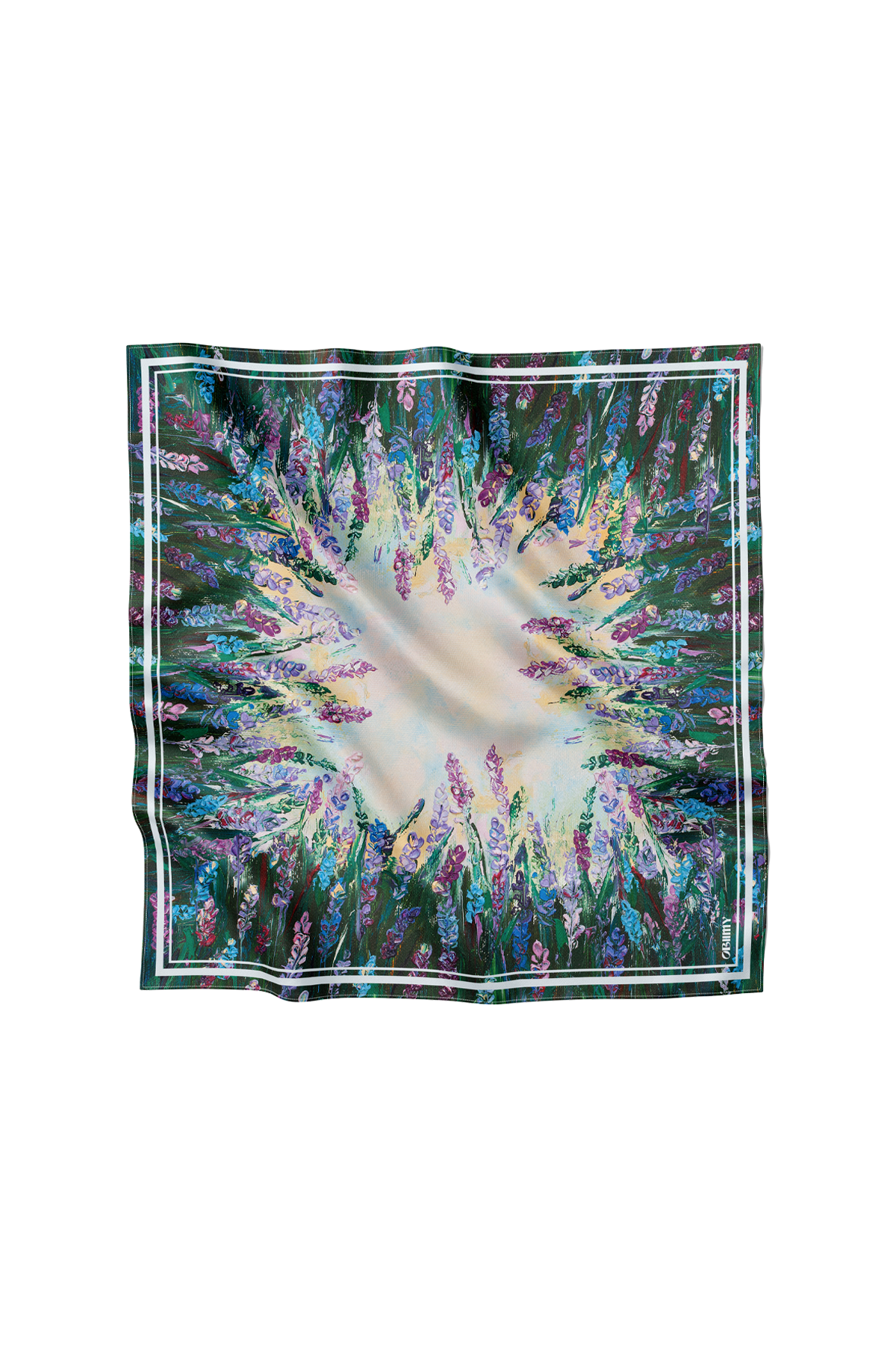 Silk scarf "Energy" 65*65