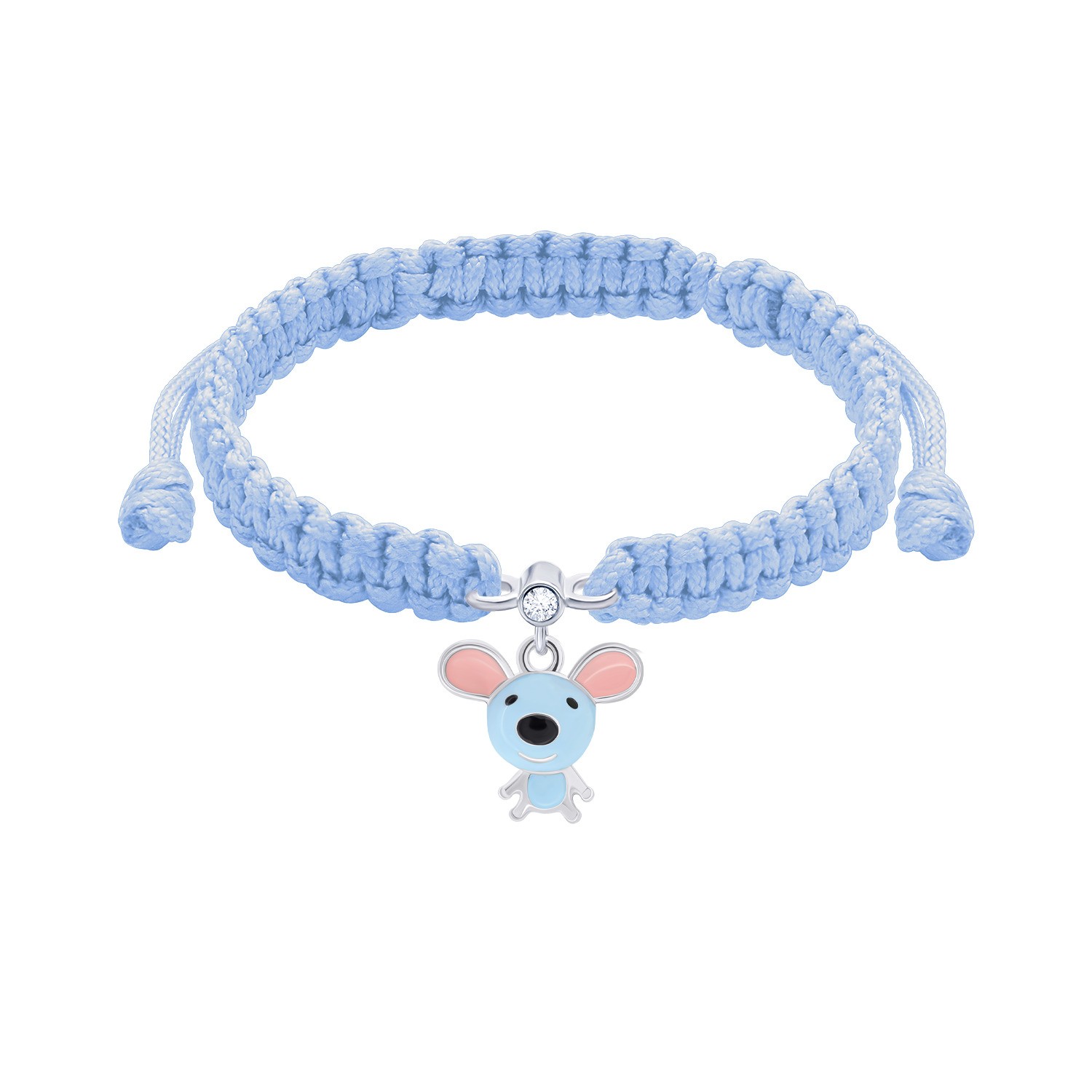 Braided bracelet Blue Mousie