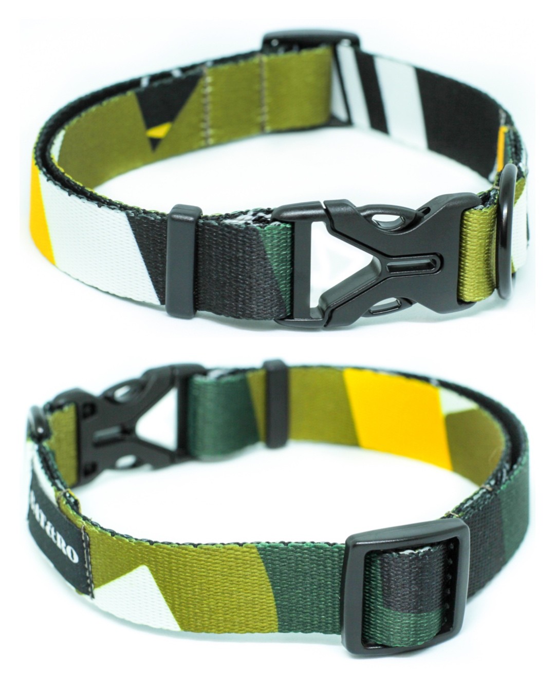 Dog collar nylon BAT&RO "Gangsta" S (30-40cm)