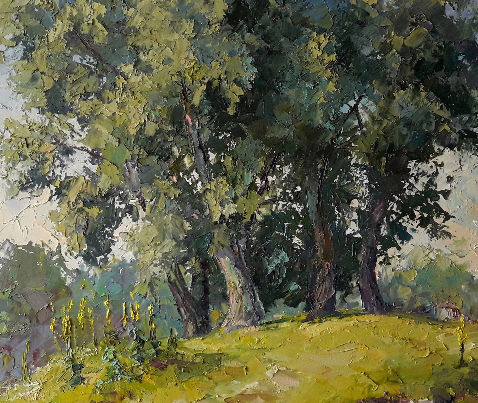 Oil painting Poplars Serdyuk Boris Petrovich nSerb67